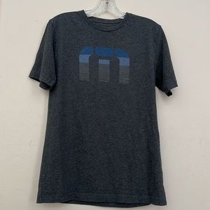 Travis Matthew Gray Graphic tee with signature TM logo Crewneck Size S